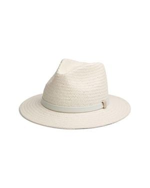 Rag & Bone Packable Straw Fedora - White