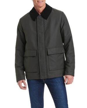Vince Camuto Waxed Barn Jacket - Black