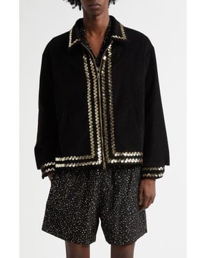 Bode Bandstand Cotton Corduroy Jacket - Black
