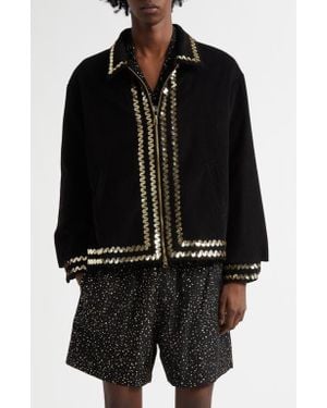 Bode Bandstand Cotton Corduroy Jacket - Black