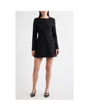 EVER NEW Shelby Long Sleeve Blazer Minidress - Black