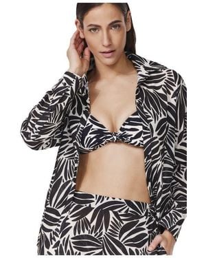 Gottex Comeback Button Down Shirt Cover-Up - Black