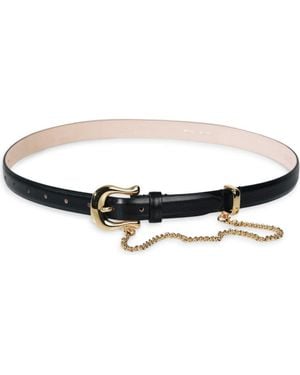 DEHANCHE Luzia Chain Leather Belt - Brown
