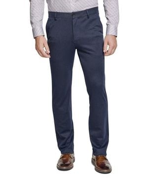 Johnston & Murphy Xc Flex Pinnacle Flat Front Dress Pants - Blue
