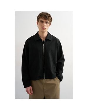 TOPMAN Premium Boxy Fit Jacket - Black