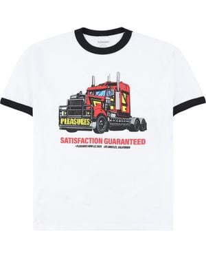 Pleasures Big Load Cotton Ringer T-Shirt - White