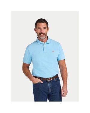 Raging Bull 100% Cotton Polo Shirt - Blue