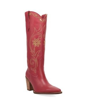 Dingo Miss Daisy Knee High Western Boot - Red