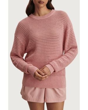 Varley Kershaw Crewneck Sweater - Red