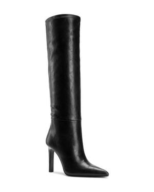 Femme LA The Soho Pointed Toe Knee High Boot - Black