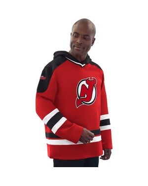 Starter New Jersey Devils Hockey Pullover Hoodie - Red