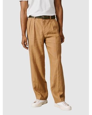 aubi Belvedere Relaxed Linen Trouser - Multicolor
