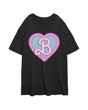 Barbie Junior's B Is For Heart Logo T-Shirt - Black
