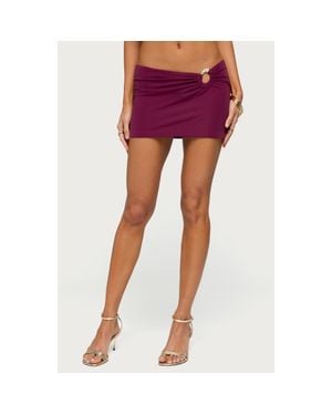 Edikted Billey Metal Ring Miniskirt - Pink