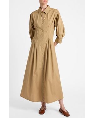 Santorelli Miley Midi Shirt Dress - Natural