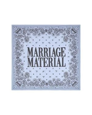 BRIDEMERCH Marriage Material Collection Printed Bandana - Blue