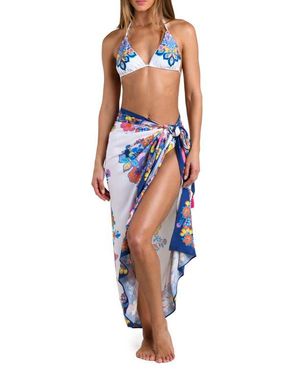 Sunshine 79 Butterfly High Cover-Up Sarong - Blue
