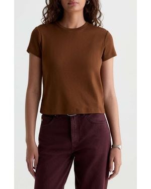 AG Jeans Sadie Crop T-Shirt - Red