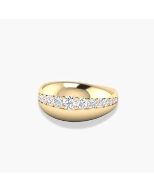 Everlee Domed Lab Diamond Cloud Ring - Metallic