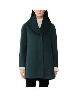 SOIA & KYO Elsa Wool Blend Coat - Green
