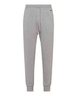 Hanro Living Cotton Drawstring Lounge Pants - Gray