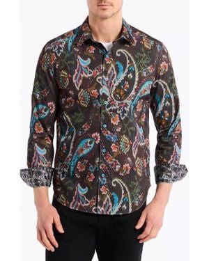 Robert Graham Montage Paisley Button-Up Shirt - Black