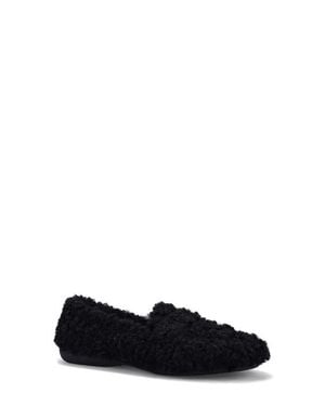 Ron White Teddy Wool Slipper - Black
