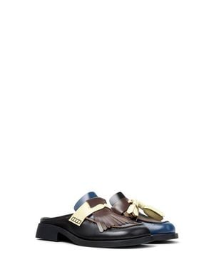 Camper Donna Twins Mismatch Mule - Black
