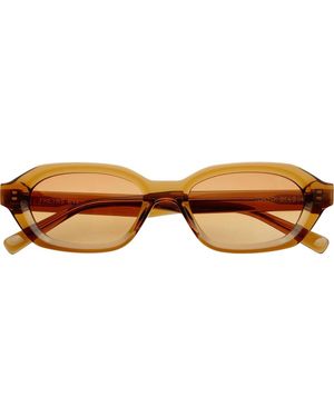 Freyrs Eyewear Tokyo Small Rectangular Sunglasses - Brown