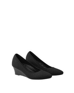 VIVAIA Almond-Toe Wedge - Black