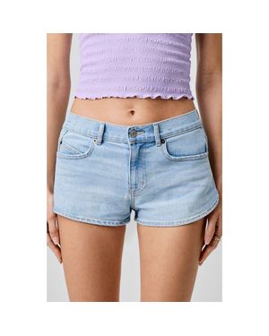 Florence By Mills Cheeky Low Rise Denim Shorts - Blue