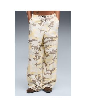 PUMA Street Glam Relaxed Camo Pants - Natural