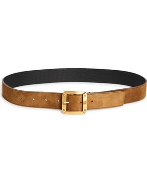Acne Studios Reversible Suede & Leather Belt - Brown