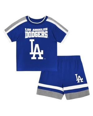 Outerstuff Preschool Los Angeles Dodgers Ground Ball T-Shirt & Shorts Set - Blue
