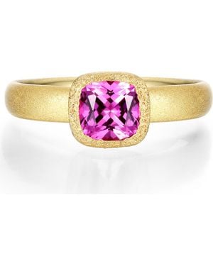 Lafonn Fancy Lab Grown Sapphire Solitaire Ring - Pink