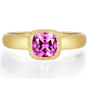 Lafonn Fancy Lab Grown Sapphire Solitaire Ring - Pink