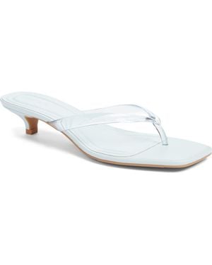 Open Edit Tori Kitten Heel Flip Flop - White