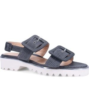 Ron White Callie Epi Slingback Platform Sandal - Blue