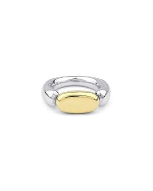 KLOTO Stone Two-Tone Ring - White