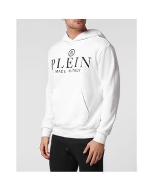 Philipp Plein Hoodie Sweatshirt - White
