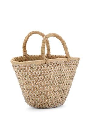 Mango Mini Sequin Basket Tote - Metallic