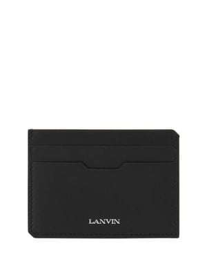 Lanvin Compagnon Leather Cardholder - Black