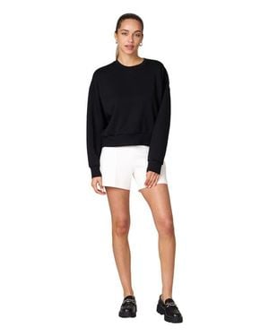 Rebody Active Essential Scuba Knit Crewneck Sweatshirt - Black