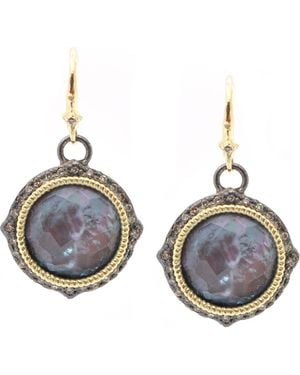 Armenta Old World Doublet Drop Earrings - Blue