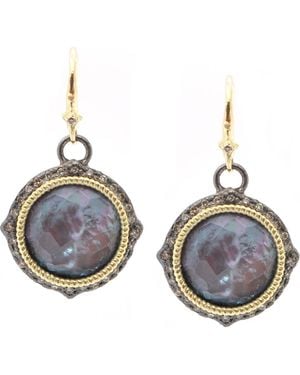 Armenta Old World Doublet Drop Earrings - Blue