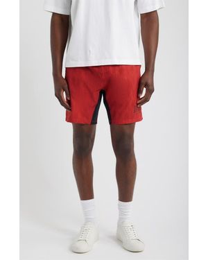 Saint Studio Hotel Tech Shorts - Red