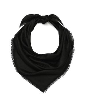 Kate Spade Yarn-Dye Floral Square Scarf - Black