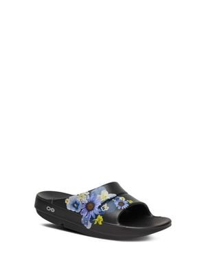 OOFOS Ooahh Limited Edition Slide - White