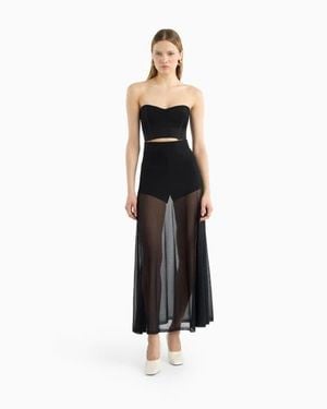 Dodiee Paz Sheer Skirt - White