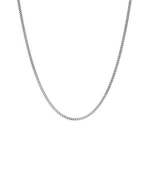 Degs & Sal Sterling Curb Chain Necklace - Metallic